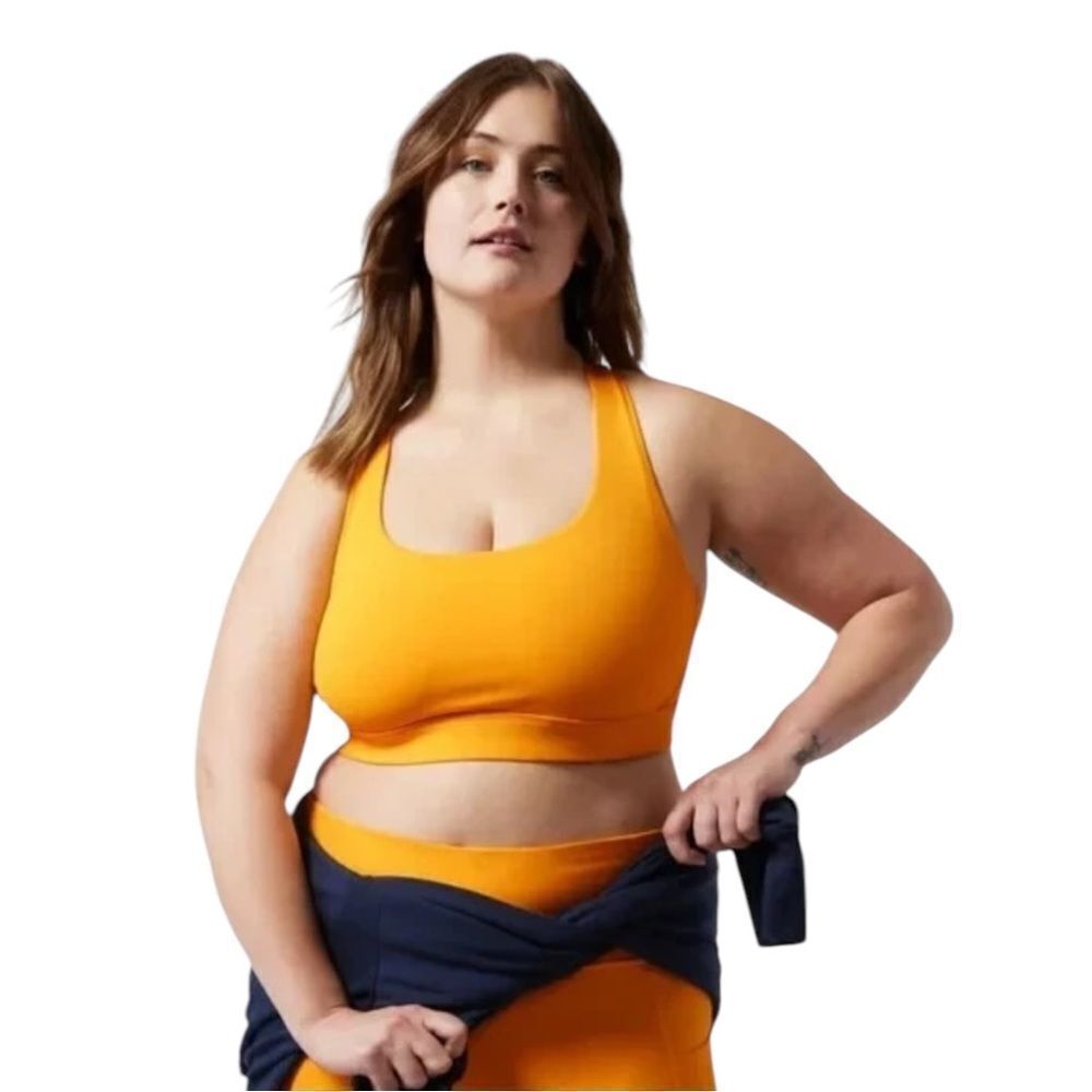 Athleta Plus Size Ultimate Bra Golden Yellow 3X D-DD Cup Sports NWOT